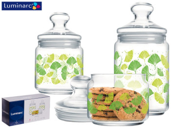 Набір банок Luminarc Ammaris 3 предмета (500мл, 750мл, 1л) 51441