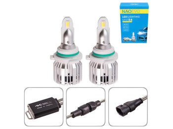 Лампы NAOEVO S4, LED, HB4, Flip Chip, 9-16V, 30W, 3600Lm, EMERGENCY3000K, 3000K, 4300K, 6500K