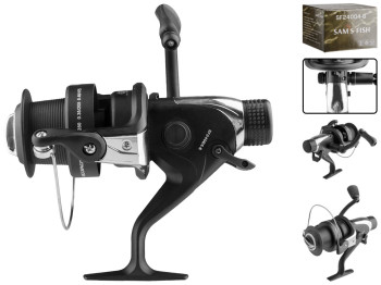Катушка Sams Fish фрикцион задний и передний, с бейтраннером 3bb 6000 графитовая шпуля