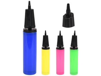 Насос для воздушных шаров, пластик, 27см (цена за 1шт)