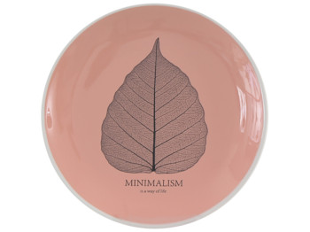 Тарілка Limited Edition Minimalism, 17,5см, десертна, коралова, 6900065835613