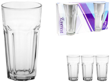 Набір склянок CasaBlanca Everest, 280мл (ціна за набір 3шт)