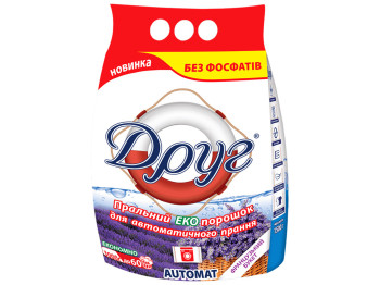 Порошок для стирки бесфосфатный Друг Французский букет 3кг