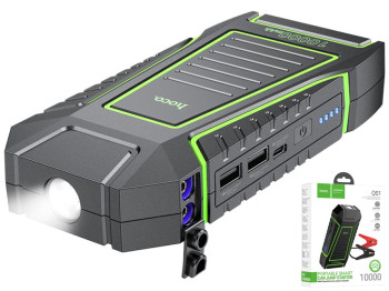 Универсальная мобильная батарея Hoco QS1 Jump Starter/Power Bank(10000mAh), Цвет Черный