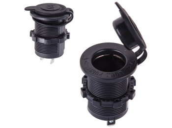 Гніздо під штекер в планку, 12-24V (10014)