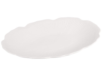 Блюдо Flora, порцеляна, 30,5×22×3,5см, колір білий