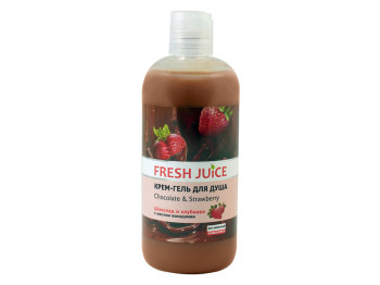 Крем-гель для душу Fresh Juice "Chocolate & Strawberry" шоколад і полуниця 500мл