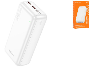 Універсальна мобільна батарея Power Bank Borofone BJ38B Power 22.5W+PD20W 30000 mAh Колір Білий