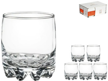 Набор стопок Pasabahce Sylvana, стекло, 80 мл, цвет прозрачный (цена за 6 шт)