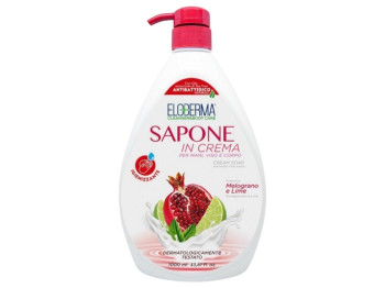 Крем-мило антибактеріальне Eloderma Pomegranate &amp; Lime, з ароматом гранату та лайма,1000мл