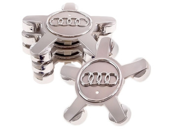 Заглушка колісного диска під болти Audi, 57x135, з кільцем, 53982, 4шт