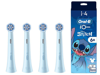 Насадки для электрической зубной щетки Oral-B iO Kids Disney Stitch, детские, пластик, нейлон, 4шт
