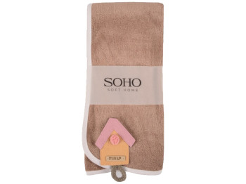 Полотенце Soho Capuchino, микрофибра, 35×75см, цвет капучино (цена за набор 3шт)