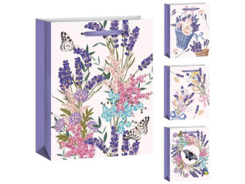 Пакет подарочный бумажный L Lavender, 31х41х12см