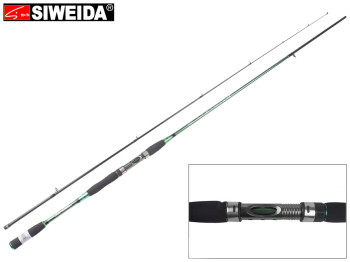 Спиннинг штекерный Siweida Holiday карбон IM8, 8 колец, 2-секционный 2,7м 3-12г