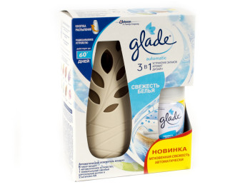 Освежитель воздуха автоматический Glade "Свежесть белизны" 269мл