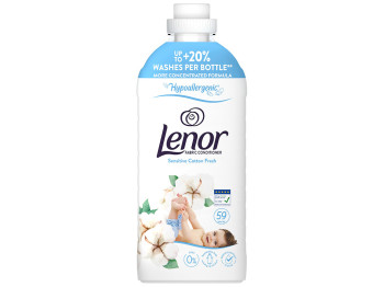 Кондиционер для белья Lenor Свежесть хлопка, для чувствительной кожи, 1,239л
