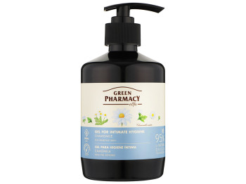 Гель для интимной гигиены Green Pharmacy, для чувствительных зон, с ромашкой и пантенолом, 370мл
