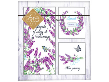 Салфетка Luxy "Лавандовый коллаж" 33х33 3 слоя 20шт