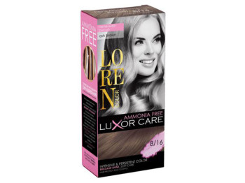 Краска-уход для волос LOREN COLOR LuXor Care Без аммиака Пепельно-русый 8/16