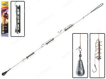 Монтаж рыболовный Супер снасть Убийца карася на мотовиле 44см 20г