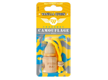 Освежитель воздуха Fresh Way "Camouflage Wood" Vanilla Queen