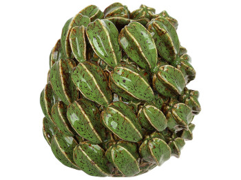 Ваза фарфоровая Carambola, зеленая, 22 × 22 × 21 см