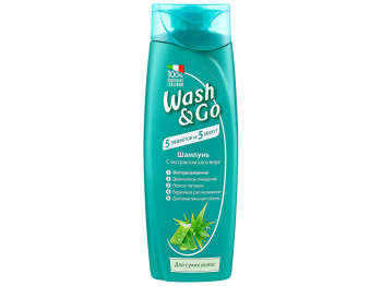 Шампунь Wash and Go з алое вера, для сухого та ламкого волосся, 400 мл