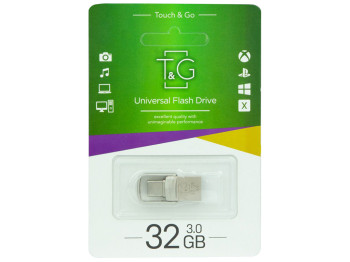 USB флеш-накопитель OTG TG 21 3.0 Type C 32GB Metal 104 Цвет Стальной