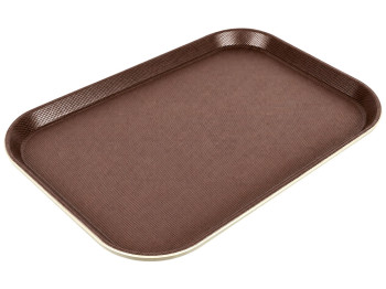 Піднос Antislip пластиковий, прямокутний, нековзна поверхня, 25,5×35,5 см