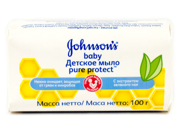 Мыло детское твердое Johnson's Baby "Pure Protect" 100гр