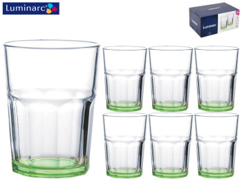 Стаканы Luminarc TUFF GREEN высокие 400мл (цена за набор 6шт) 57627