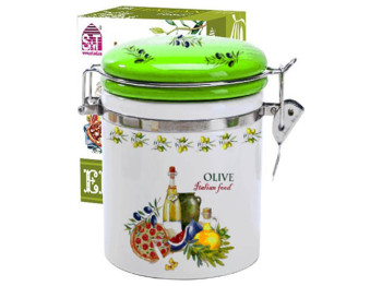 Ємність для сипучих продуктів Італійські страви 10х10х16см 1,2л