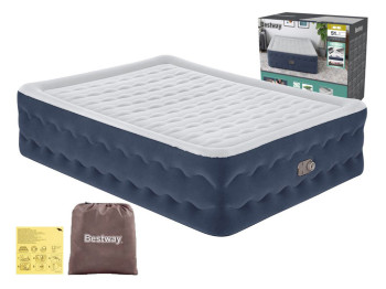 Велюр кровать со встроенным насосом. Bestway 6716P