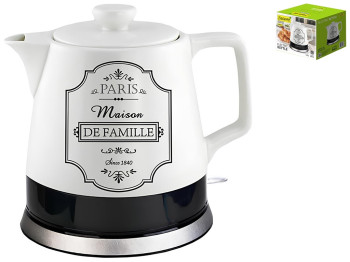 Чайник електричний керамічний Maestro дисковий нагрівач, автовимк., захист від перегріву 1,2л
