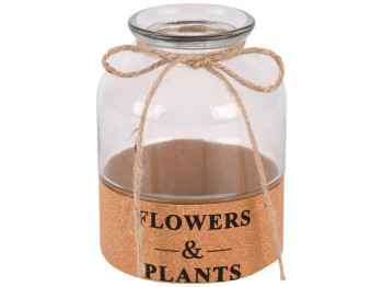 Ваза стеклянная Flowers&Plants, 7×15см, цвет прозрачный