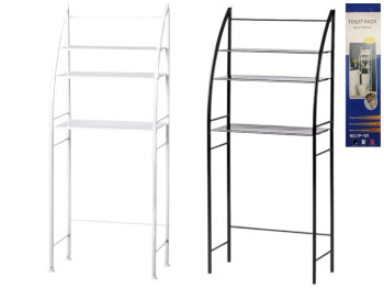 Полка-стеллаж в ванную/кухню, железо окрашенное, 46×25×167см