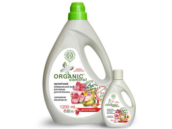 Органічний універ. засіб для прання дитячої білизни "Organic control" "Ніжний дотик" 1200м
