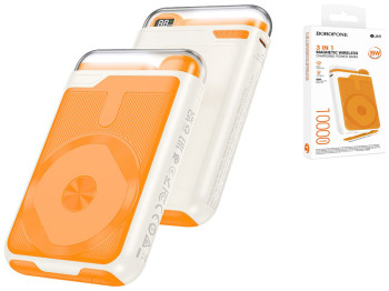 Power Bank Borofone BJ69 Skillful PD20W magnetic, night light 10000mAh Цвет Молочно-белый