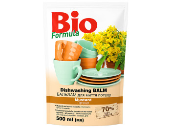 Бальзам для миття посуду Bio Formula Гірчиця з екстрактом гірчиці 500мл дойпак