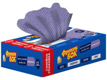 Серветки для прибирання Фрекен БОК, універсальні з мікрофібри (ціна за упаковку 12шт)