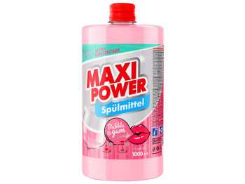 Засіб для миття посуду Maxi Power Бабл Гам, 1л, запаска