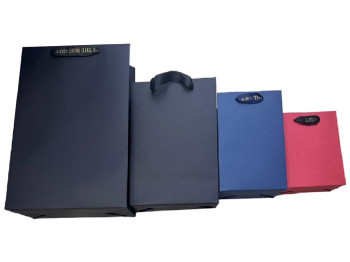 Пакет подарочный бумажный M Monochrom, 19,5x9,5x24,5см