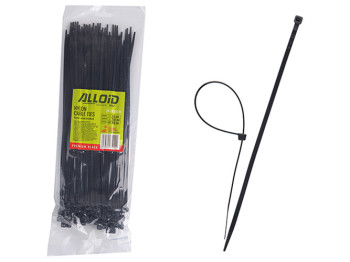 Хомут пластиковый Alloid, 3,6х250мм, 100шт, черный (PC-36250 B)
