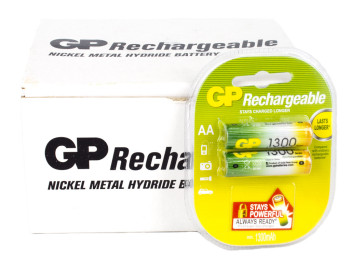 Аккумулятор GP Rechargeable AA 1300 mPa (цена за блистер 2 шт) 4891199042904