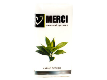 Платки носовые "Merci" "Чайное дерево" двухслойные 8шт