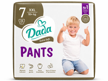 Трусики підгузники Dada Extra Soft, одноразові, розмір 7, 18+ кг, 24шт