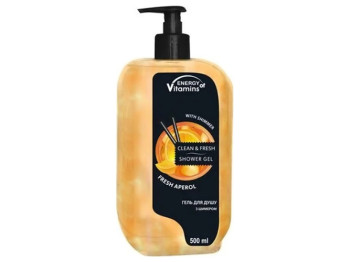 Гель для душа Energy of Vitamins Shower Gel Fresh Aperol с шиммером, 500мл
