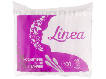 Ватные палочки Linea косметические, в полиэтиленовом пакете 100шт 41235500