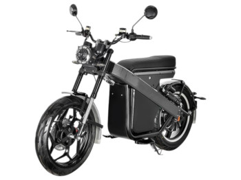 Электроскутер HM-6, 2000Вт, 60v 20ah, 17-дюймовые колеса, цвет черный/карбон